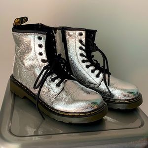 NWOT Metallic Jr Doc Martens
